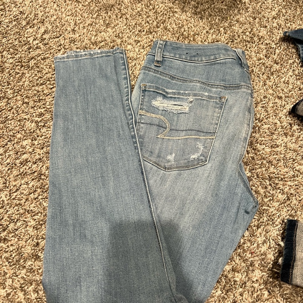 American eagle jeans skinny high rise